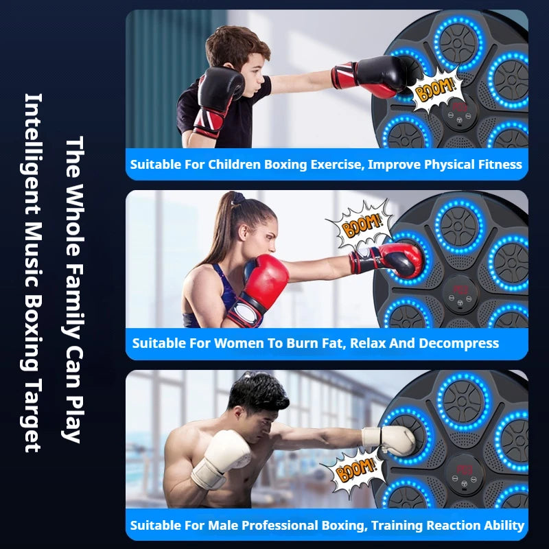 Elevate Your Fitness Game with the Smart Bluetooth Music Boxing Machine - Your Ultimate Wall-Mounted Boxing Trainer!