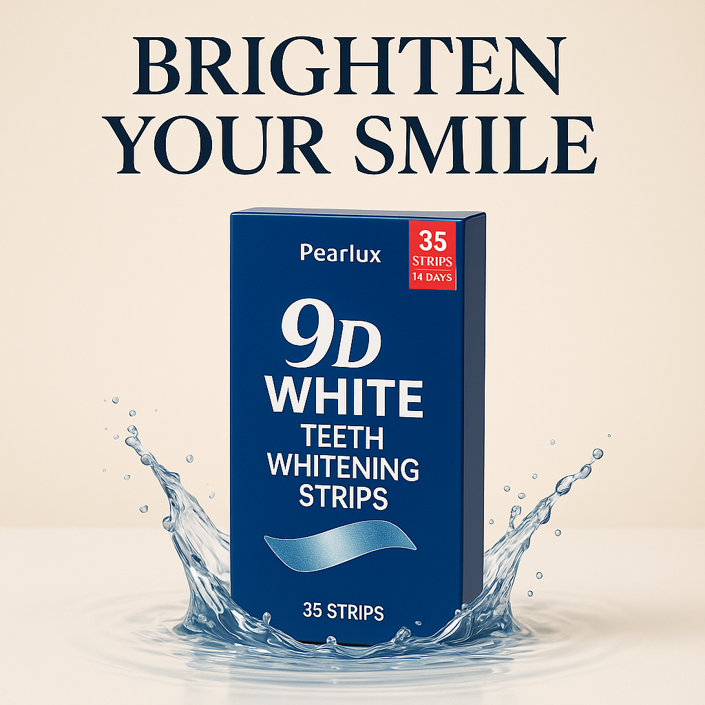 Pearlux™ 9D Mint Whitening Strips - Unleash Your Brighter Smile Safely and Effectively!