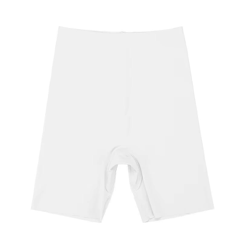 Seamless High Waist Ice Silk Boyshorts for Women - Tummy Control & Comfort with Hip Lift Design
