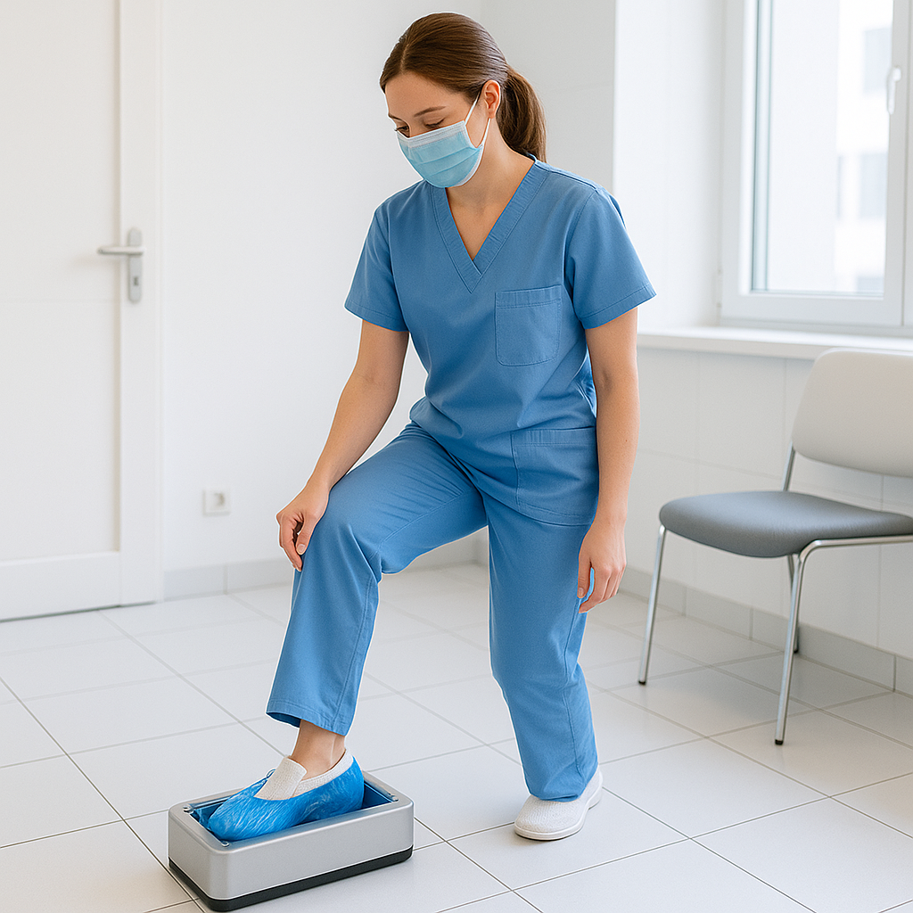 CleanStep™ — Hands-Free Shoe Cover Dispenser for Effortless Floor Protection