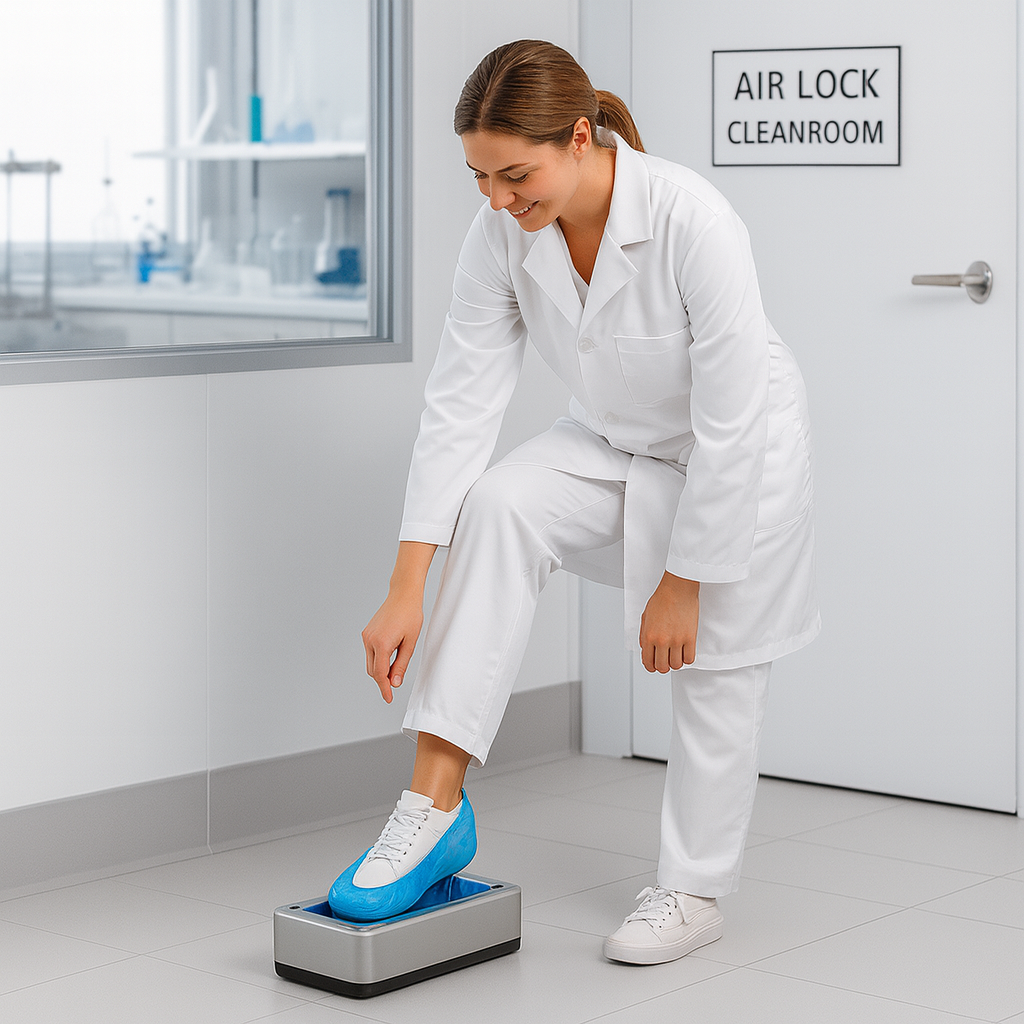 CleanStep™ — Hands-Free Shoe Cover Dispenser for Effortless Floor Protection