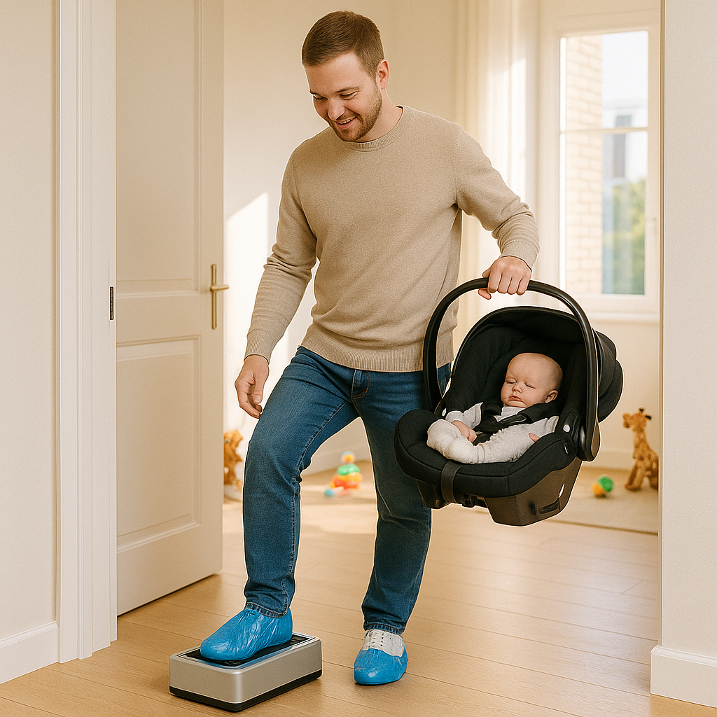 CleanStep™ — Hands-Free Shoe Cover Dispenser for Effortless Floor Protection