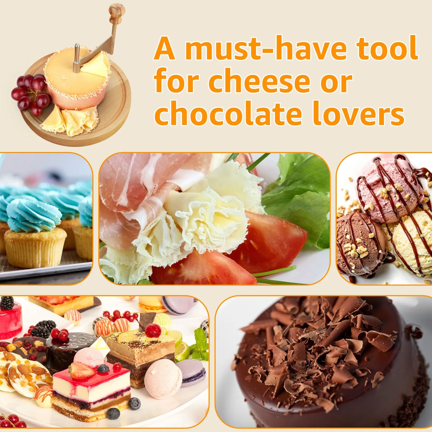 Elevate Your Dishes with Our Premium Stainless Steel Cheese Curler Cutter – Perfect for Cheese and Chocolate Shavings!