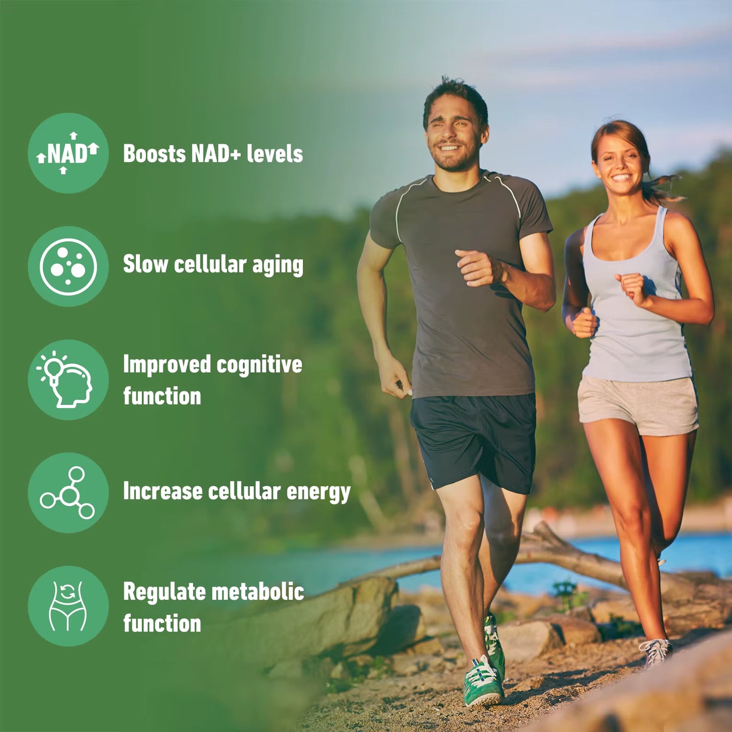 Elevate Your Health with Nicotinamide Riboside + Resveratrol - Premium Quercetin NAD Supplement - 80 Capsules of Vitality