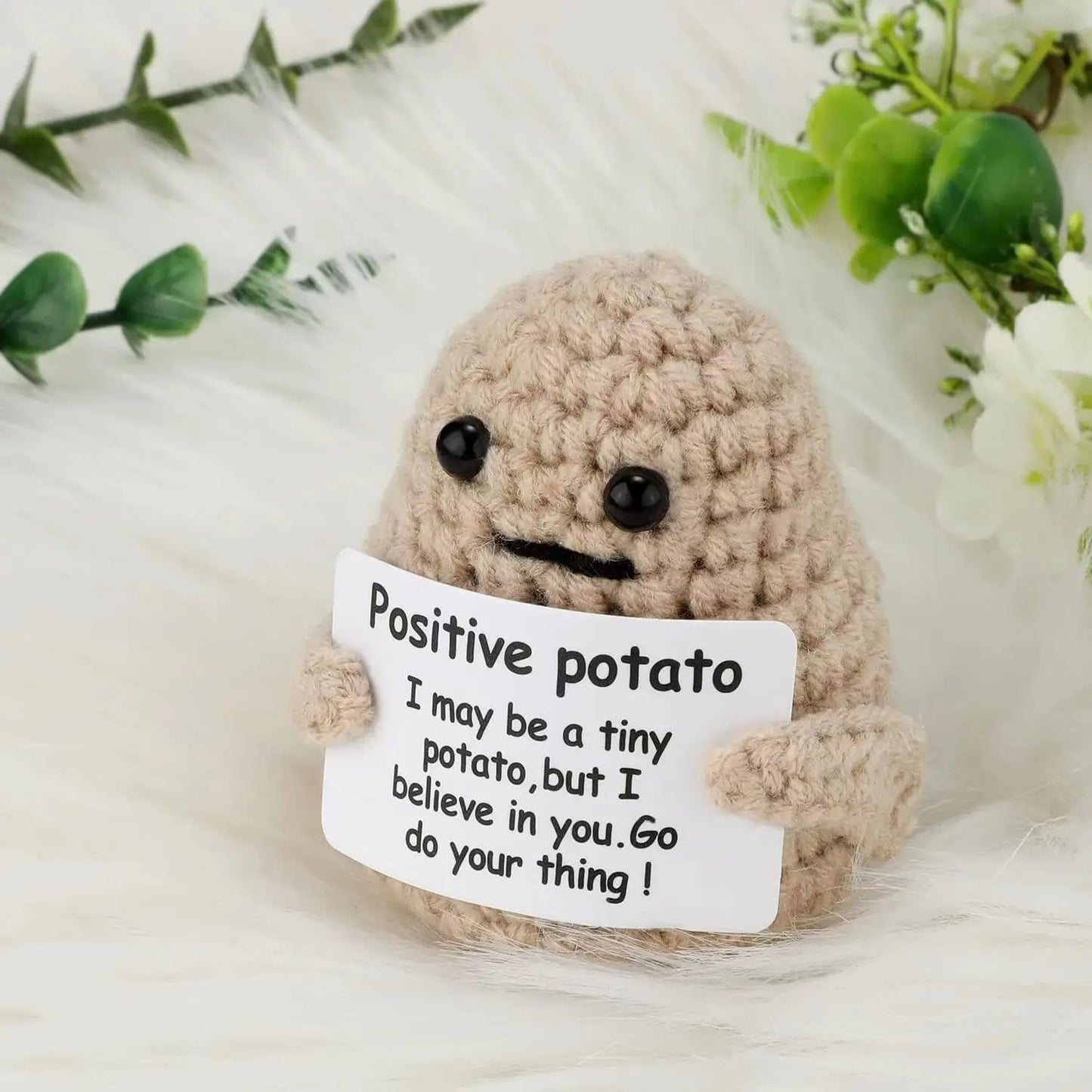 HugTato™ Handmade Positive Energy Plush Doll for...