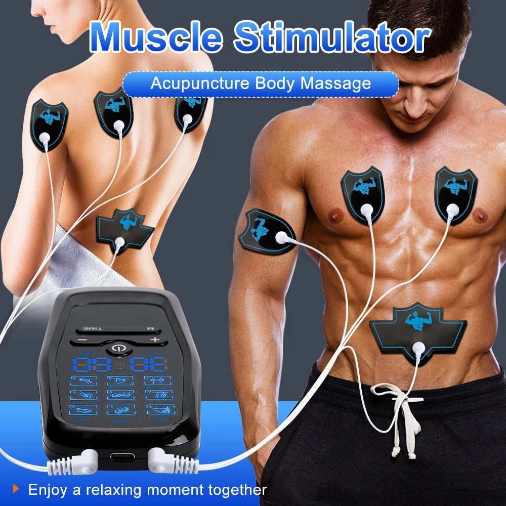 PulseThera™ EMS Muscle Stimulator — Digital Therapy Device