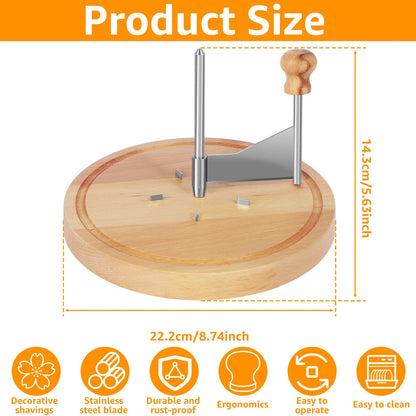Elevate Your Dishes with Our Premium Stainless Steel Cheese Curler Cutter – Perfect for Cheese and Chocolate Shavings!