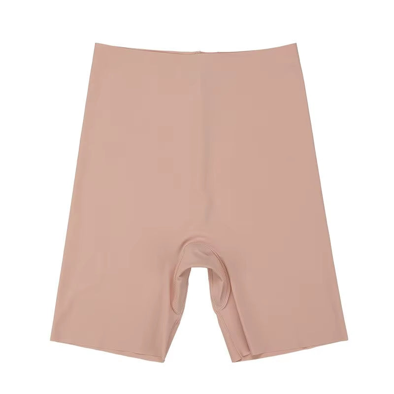 Seamless High Waist Ice Silk Boyshorts for Women - Tummy Control & Comfort with Hip Lift Design