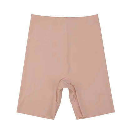 Seamless High Waist Ice Silk Boyshorts for Women - Tummy Control & Comfort with Hip Lift Design