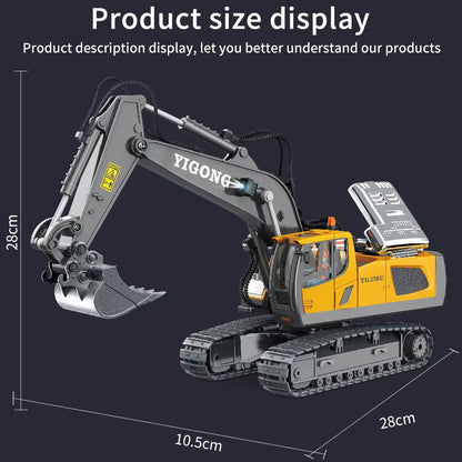 Exciting RC Excavator for Kids - Remote Control Dump Truck and Bulldozer Toys - Perfect Gift for Young Engineers