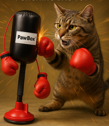Engaging and Interactive Cat Punching Bag Toy with Gloves - The Ultimate Fun for Kittens and Small Dogs!