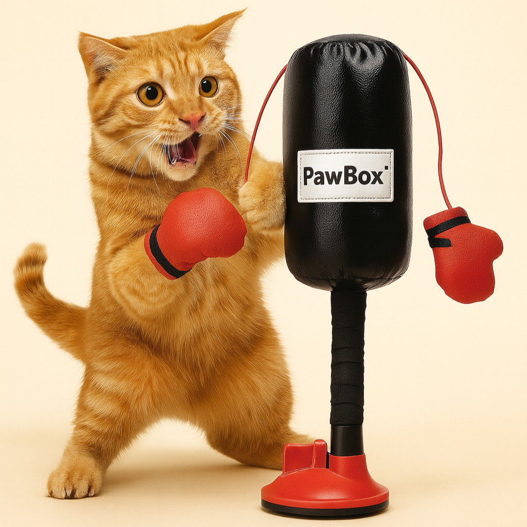Engaging and Interactive Cat Punching Bag Toy with Gloves - The Ultimate Fun for Kittens and Small Dogs!