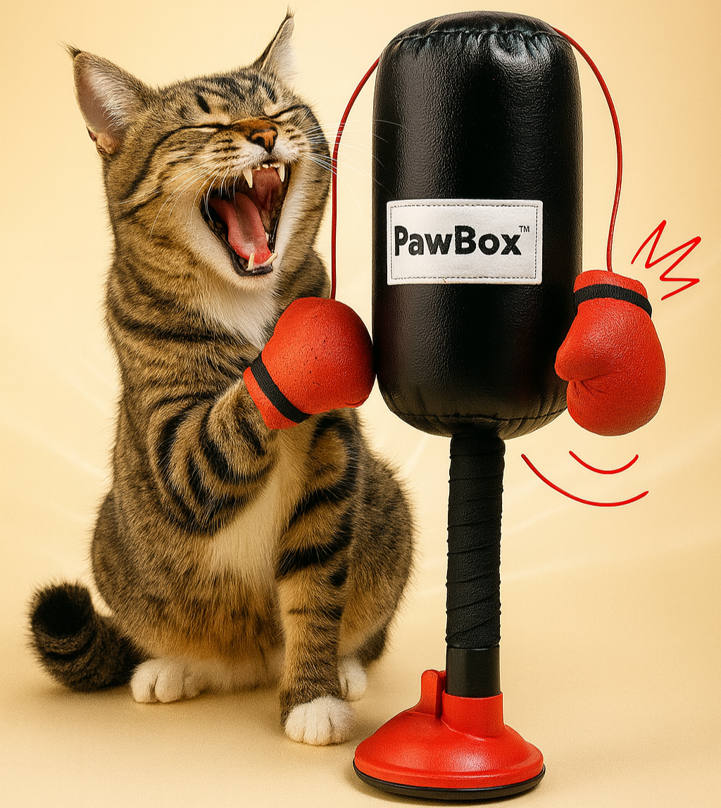 Engaging and Interactive Cat Punching Bag Toy with Gloves - The Ultimate Fun for Kittens and Small Dogs!