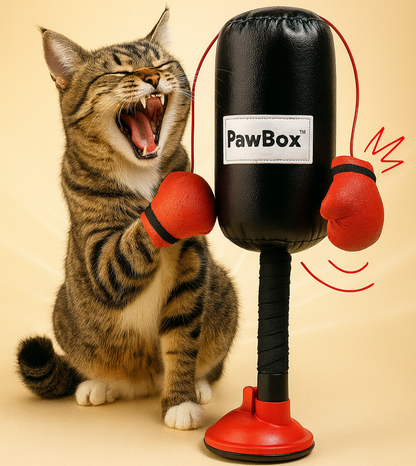 Engaging and Interactive Cat Punching Bag Toy with Gloves - The Ultimate Fun for Kittens and Small Dogs!