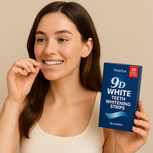 Pearlux™ 9D Mint Whitening Strips - Unleash Your Brighter Smile Safely and Effectively!