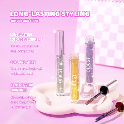 Elevate Your Look with 1 PC Diamond Glitter Mascara for Dazzling, Long-Lasting Curl and Shine