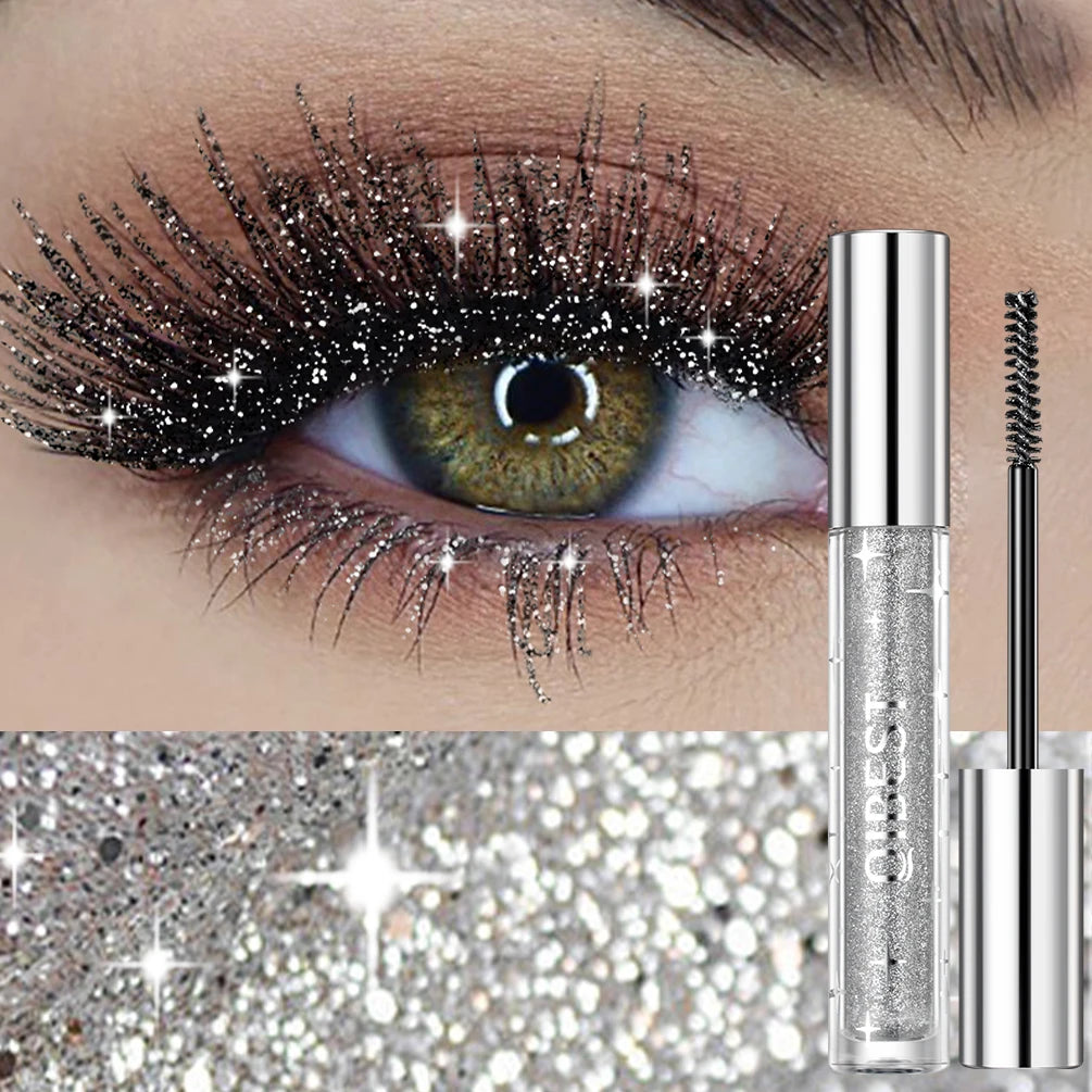 Elevate Your Look with 1 PC Diamond Glitter Mascara for Dazzling, Long-Lasting Curl and Shine