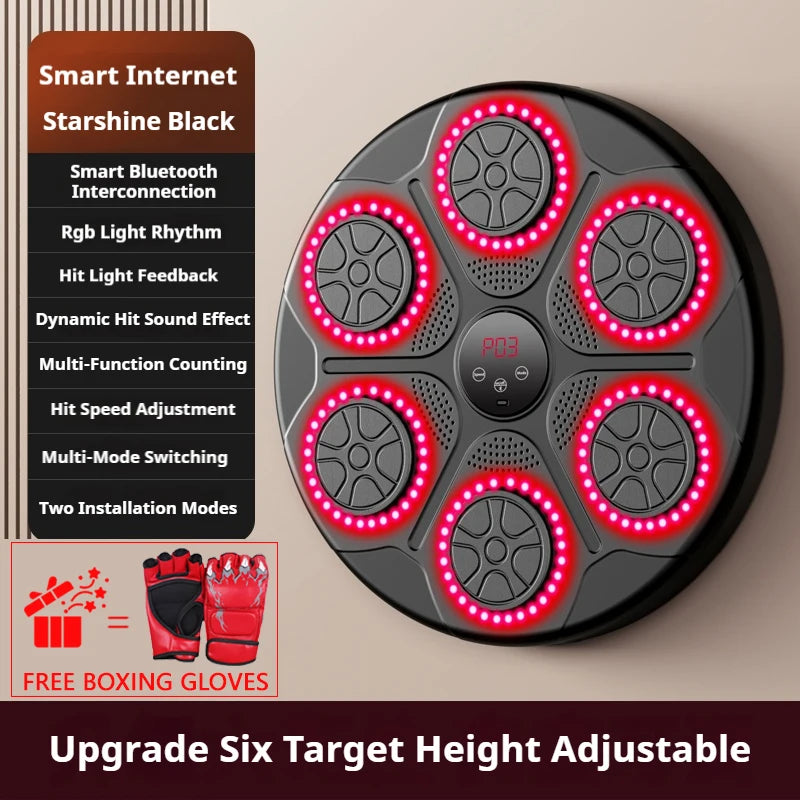 Elevate Your Fitness Game with the Smart Bluetooth Music Boxing Machine - Your Ultimate Wall-Mounted Boxing Trainer!