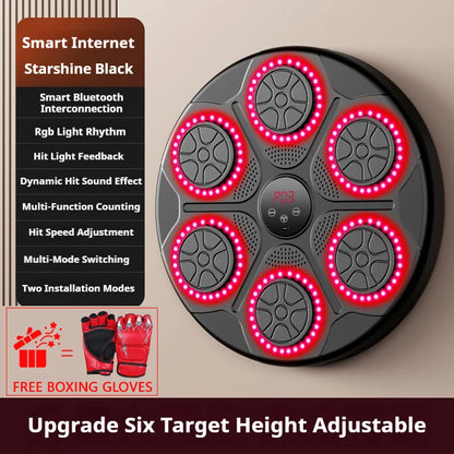 Elevate Your Fitness Game with the Smart Bluetooth Music Boxing Machine - Your Ultimate Wall-Mounted Boxing Trainer!