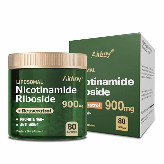 Elevate Your Health with Nicotinamide Riboside + Resveratrol - Premium Quercetin NAD Supplement - 80 Capsules of Vitality