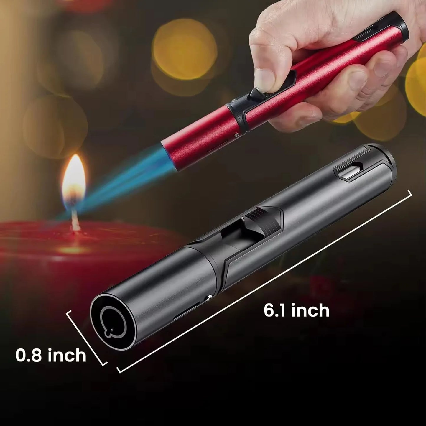 TorchPro™ Metal Jet Lighter — Windproof & Refillable