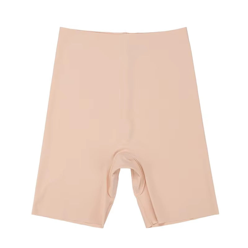 Seamless High Waist Ice Silk Boyshorts for Women - Tummy Control & Comfort with Hip Lift Design
