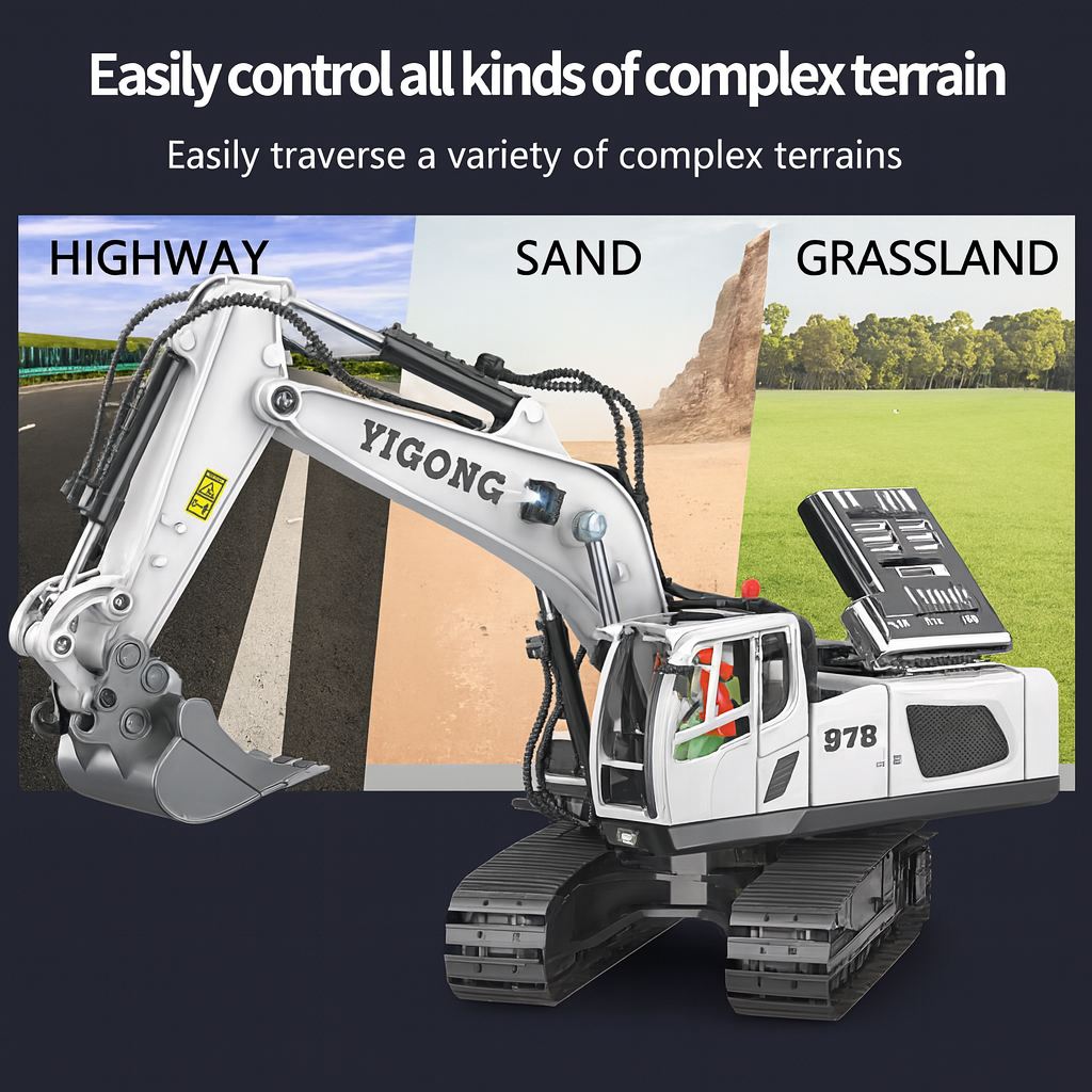 Landbreaker™ — Remote Control Dump Truck and Bulldozer Toys - Perfect Gift for Young Engineers