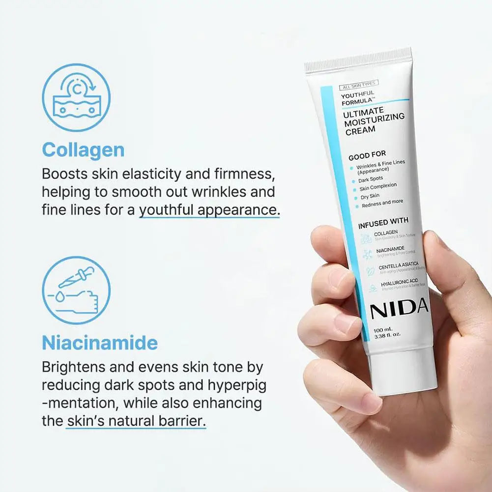 Revitalize Your Skin with Our 100ml Ultimate Moisturizing Cream - Repairing, Calming, and Anti-Aging Formula for All Skin Types!