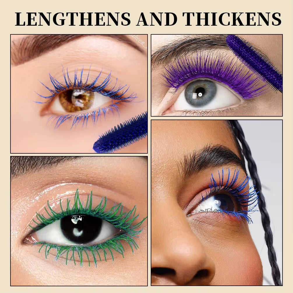 Unleash Stunning Lashes with Our Waterproof, Sweat-Resistant Mascara Available in 6 Vibrant Shades – Enjoy Smudge-Proof Confidence All Day Long!