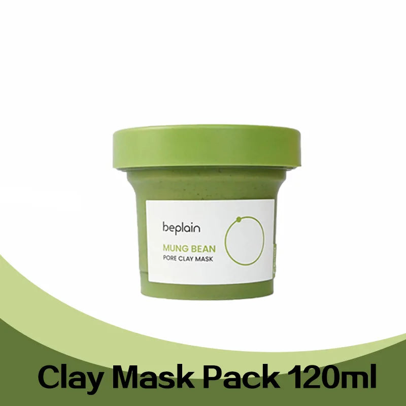 Transform Your Skin with the Beplain Korean Skincare Pore Cleansing Set: Mung Bean Foam, Clay Mask & Gentle Oil - 3 Powerful Pieces for Radiant Complexion