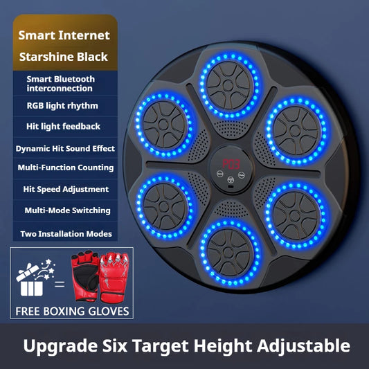 Elevate Your Fitness Game with the Smart Bluetooth Music Boxing Machine - Your Ultimate Wall-Mounted Boxing Trainer!