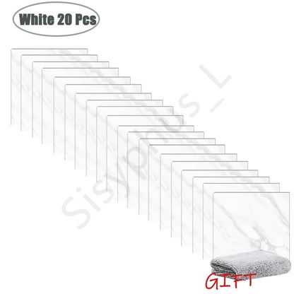 MarbleLux™ PVC Tile Stickers: Stylish, Waterproof & Easy
