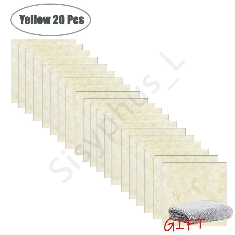 MarbleLux™ PVC Tile Stickers: Stylish, Waterproof & Easy