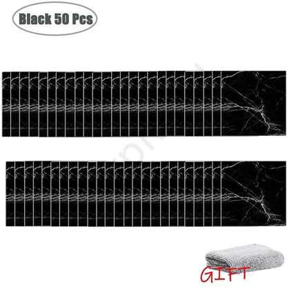 MarbleLux™ PVC Tile Stickers: Stylish, Waterproof & Easy