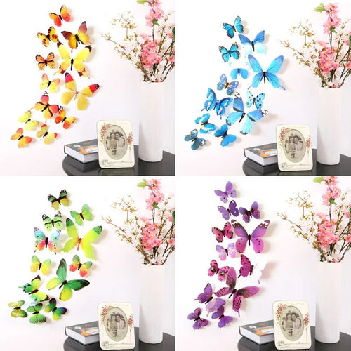 FlutterHome 3D Butterfly Wall Stickers Whimsical...


