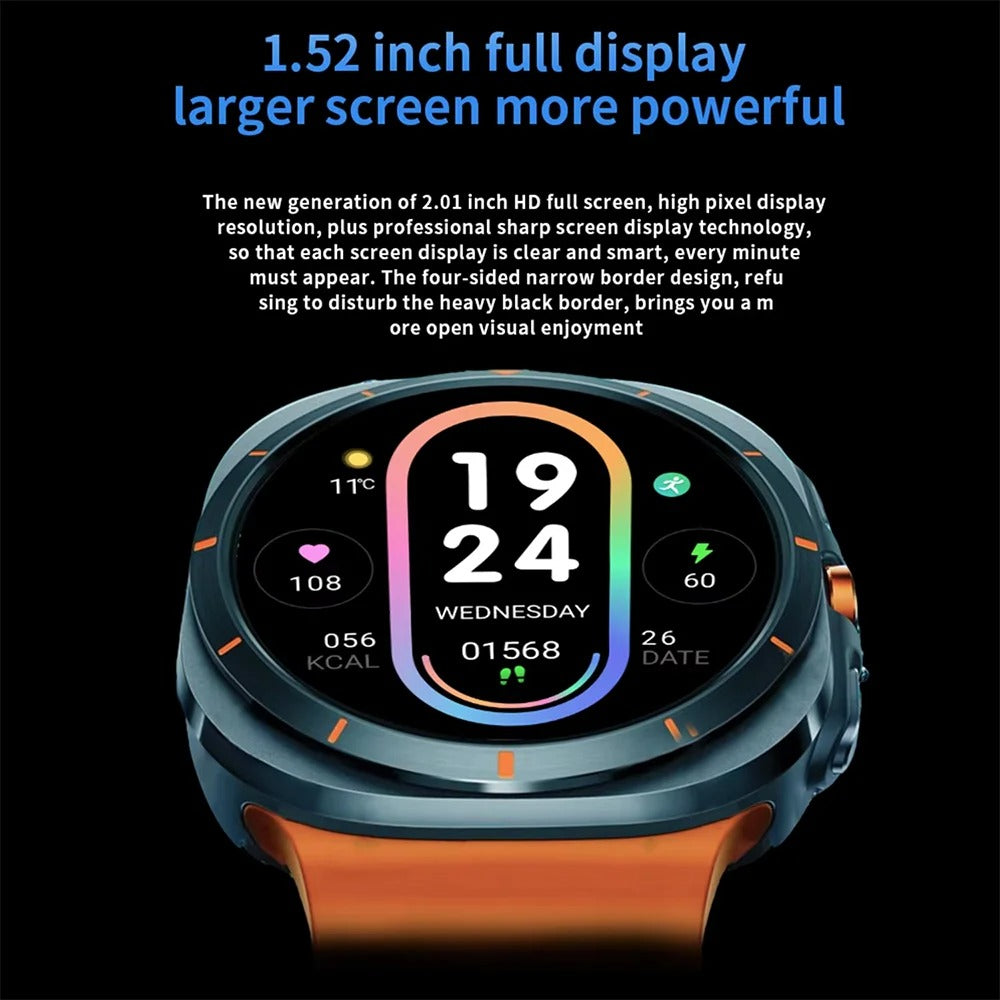 ⌚ TimeNova™ 1.52” HD Smartwatch — Bluetooth & Fitness