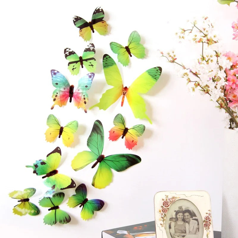 FlutterHome 3D Butterfly Wall Stickers Whimsical...


