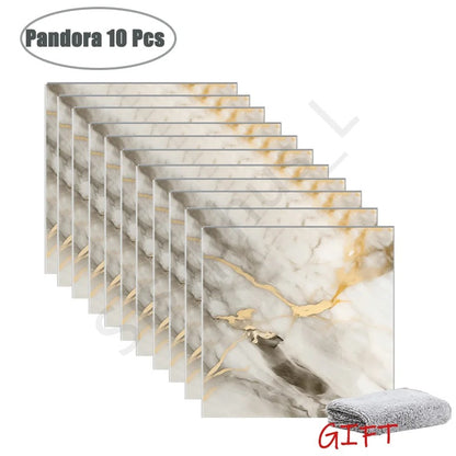 MarbleLux™ PVC Tile Stickers: Stylish, Waterproof & Easy