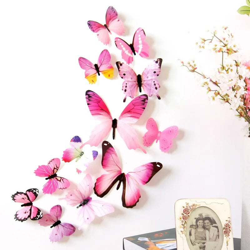 FlutterHome 3D Butterfly Wall Stickers Whimsical...


